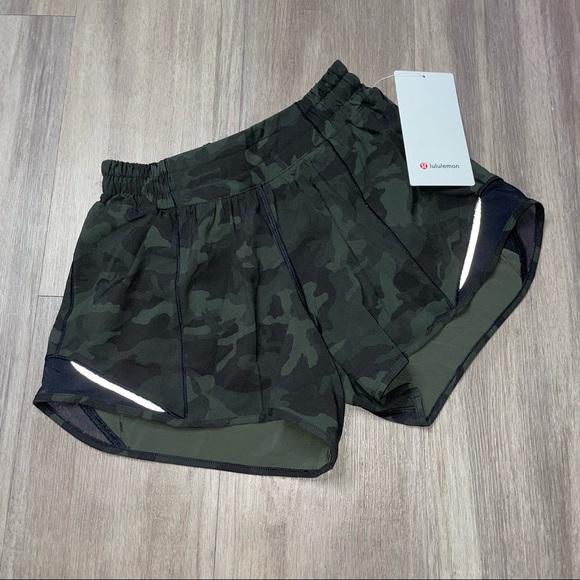 Hotty Hot Short II *Long 4" Camo Multi Gator Green
